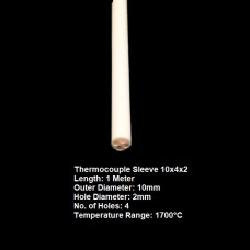 Thermocouple Sleeve Diameter 10mm, 4 Holes of Diameter 2mm, Length 1 Meter in Pakistan - In Stock