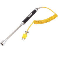 Thermocouple Probe for Temperature Measurement on Surface, K-Type -50°C to 500°C, Handheld Type, Straight In Stock